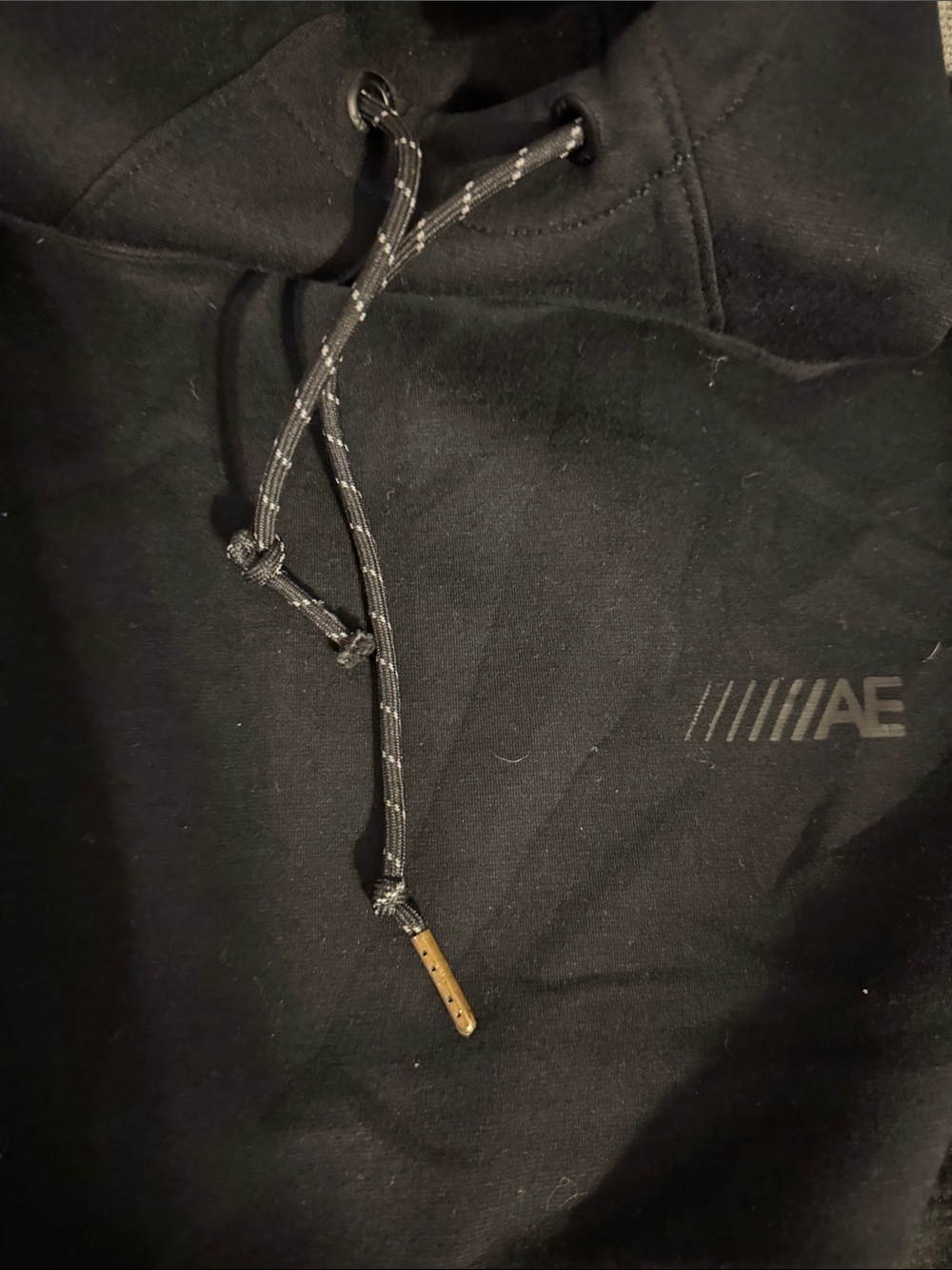 Black Two-Tone Hoodie Sweatshirt - American Eagle - Picture 2 of 2